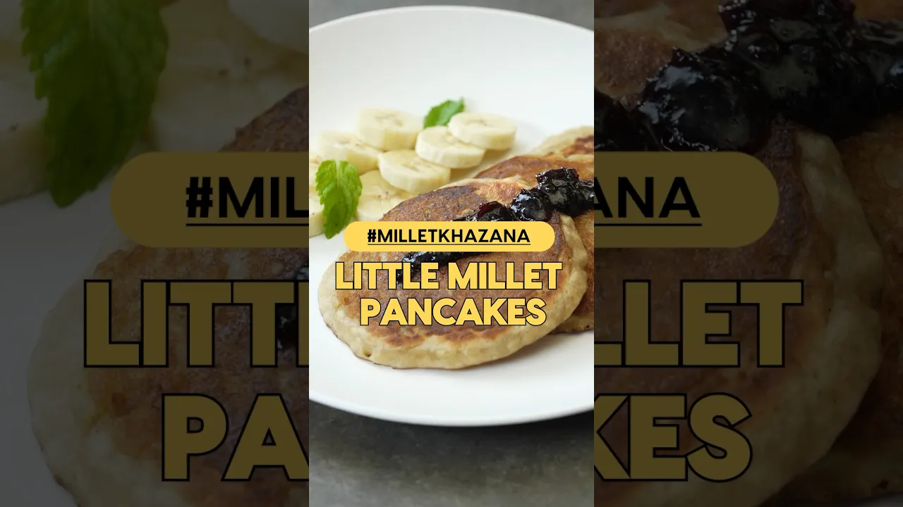 Healthy can be tasty with Little Millet Pancakes ! #milletkhazana #milletrecipes #shorts