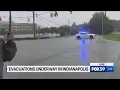 Neighborhoods evacuated on north side of Indianapolis