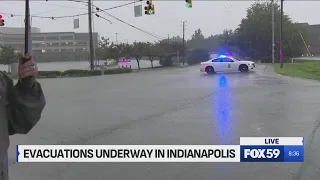 Neighborhoods evacuated on north side of Indianapolis