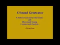 CSound Generator - Overview