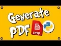 Generate PDF files with Python and ReportLab -