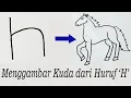 Download Lagu CARA MENGGAMBAR KUDA DARI HURUF \