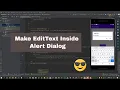 How to make a EditText box inside Alert Dialog Android Studio Tutorial