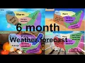 6 month Weather forecast