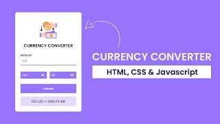 Currency Converter With Javascript Javascript API Project