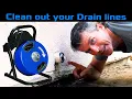 How to use a power drain auger or drain snake