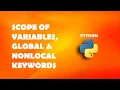 Scope of variables global nonlocal keywords Python Tutorials For Beginners In Hindi