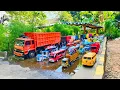 Download Lagu WADIDAU !!! Mobil Truk Tronton Panjang Bongkar Mainan Mobil Mobilan Truk Molen, Bus Telolet, Ambulan