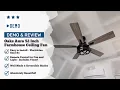 Demo and Review - Oaks Aura 52 Inch Farmhouse Ceiling Fan