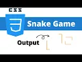 Snake game animation using HTML and CSS tutorial for beginners