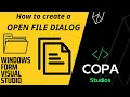 How to create a OPEN FILE DIALOG
