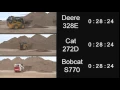 328E vs Competition Stockpile Demo for Skid Steers