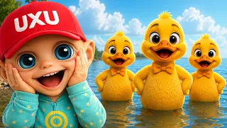 UxU | Five Little Ducks 🦆 Learn Colors and Counting – Kids Song