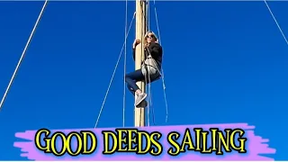 MAST going back UP and Hull repaired on our LIVEABOARD  31ft Westerly Berwick. S3 Ep.1