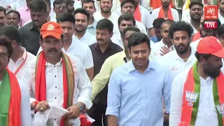 ತೇಜಸ್ವಿ ಸೂರ್ಯ ಎಂಟ್ರಿ! ಬಳ್ಳಾರಿ ಚಲೋ ಮತ್ತಷ್ಟು ಜೋರು | Tejasvi Surya With BY  Vijayendra | Ballari Chalo