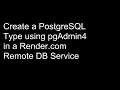 Create a PostgreSQL Type