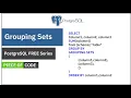 How to use Grouping Sets in PostgreSQL pgAdmin 4