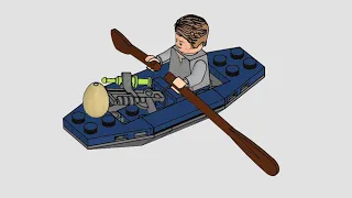 LEGO 122007 Instructions | Jurassic World | Owen in canoe | Magazine Gift