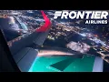 Frontier Airlines Airbus A320neo Night Takeoff from Atlanta ATL