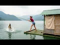 Lagu Young Girl Survival on a Bamboo Raft | Giant Fish Catch \u0026 Cooking in the Middle of the River