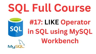 SQL Tutorial LIKE Operator in SQL MySQL Workbench