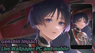 Genshin Impact - Scaramouche Wanderer Live Wallpaper Engine PC Mobile Animation