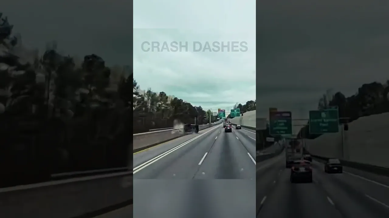 Highway rollover crash