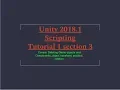 Unity 2018 1 Scripting Tutorial 1 Section 3 Deleting Game object and Components transform postion