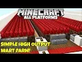 Minecraft Simple And Efficient Nether Wart Farm Tutorial Bedrock Java Console