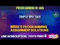 Programming in Java week 9 all 5 programming assignment answer with code link Nptel Swayam