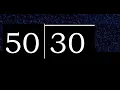Divide 30 by 50 decimal result Division with 2 Digit Divisors How to do