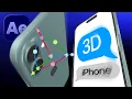 How to make 3D Animated VIRAL iPhone Text Message No Plugins After Effects Tutorial