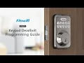 DK01 Keypad Deadbolt Programming Guide