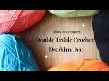 US Double Treble Crochet Decrease Invisible Decrease - BEGINNER FRIENDLY CROCHET TUTORIAL