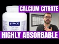Pure Encapsulations Calcium Citrate Review - Bone Teeth Colon and Cardiovascular Supplement