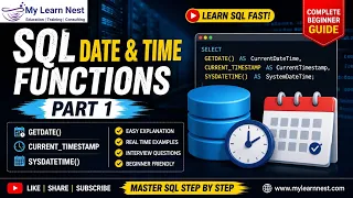 Learn SQL Date Time Functions Part 1 SQL Server for Beginners