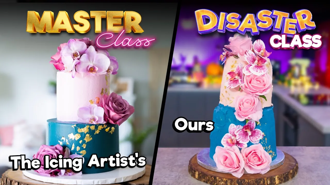 Wedding Cake Masterclass turns into a DISASTERclass ft@TheIcingArtist
