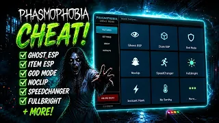 Phasmophobia Mod Menu 2026 Free PC Undetected Ghost ESP God Mode No Sanity Loss Items