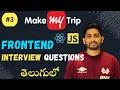 How Does Method Chaining Works In JavaScript In Telugu MakeMyTrip Interview Questions