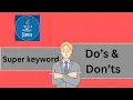 - Java Interview Questions Super Keyword in Java