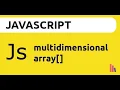 JavaScript Multidimensional Array Array of Arrays