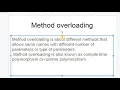 method overloading and method overriding in java