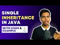 Single Inheritance In Java - Types Of Inheritance Object Oriented Programming in Java