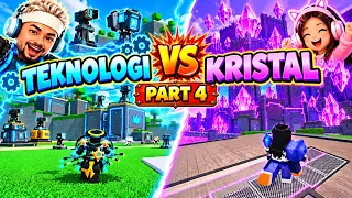 PAPA DAN BABY JELLY ADU TEKNOLOGI VS KRISTAL 😱😁😍 PART 4 #roblox #robloxindonesia #theletsplayfamily