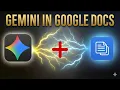 How to Use Google Gemini in Google Docs - Write Smarter with AI