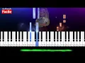 Wejdene - Réfléchir - Piano Cover Tutorial Lyrics (Au Piano.fr)
