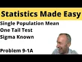 Statistics - Module 9