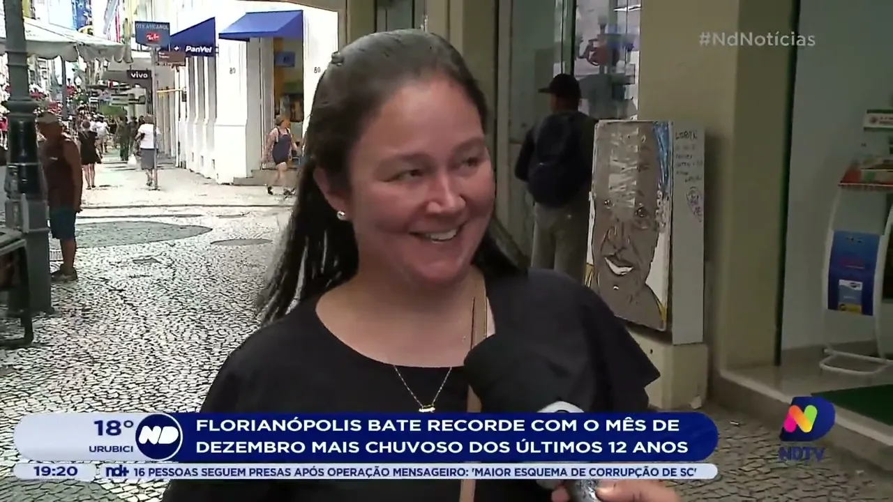 Florianópolis bate recorde com o mês de dezembro mais chuvoso dos últimos 12 anos