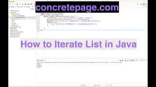 How to Iterate List in Java