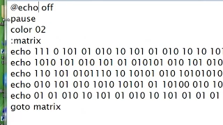 How To Create A Matrix Falling Code Effect Using Notepad Easy Way To Make Matrix